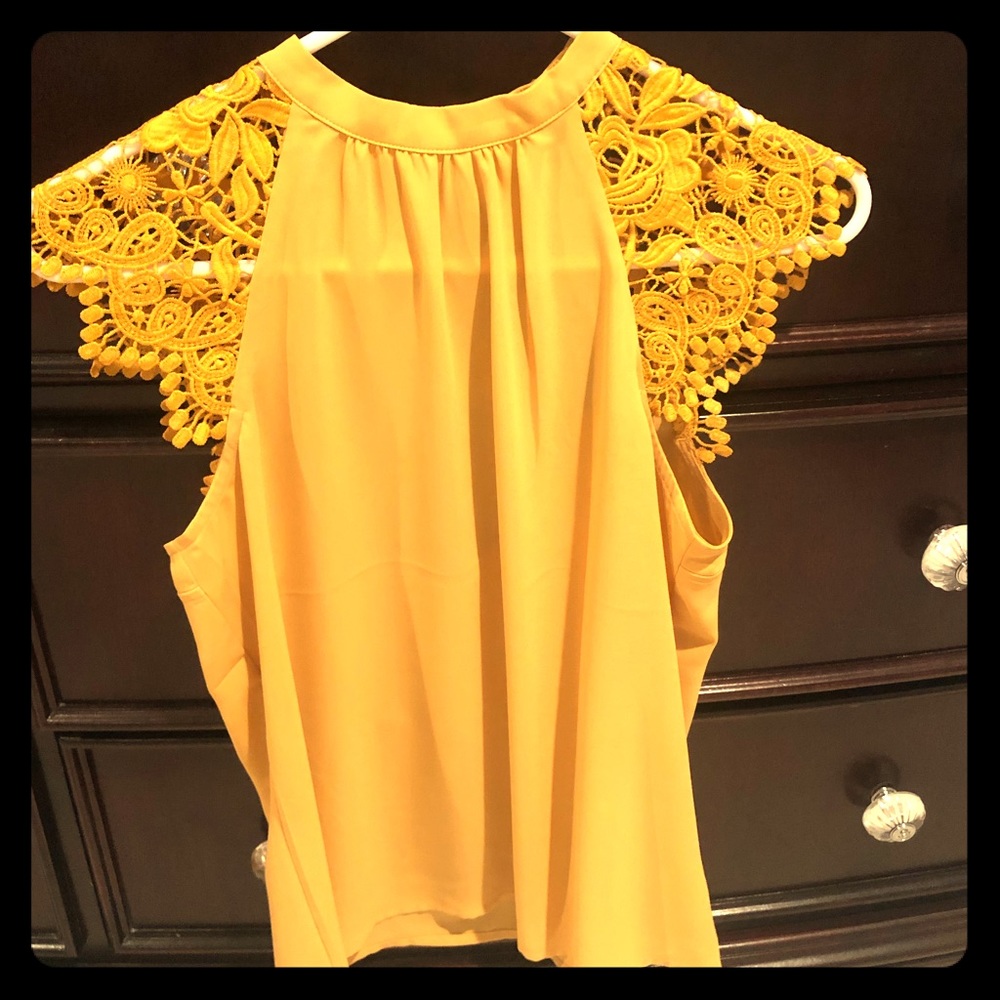 Express Sleeveless lace top. NEVER WORN